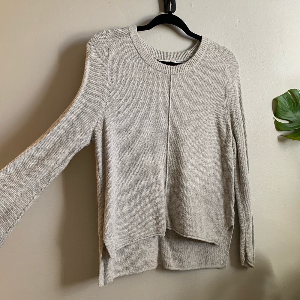 cream/grey Madewell sweater